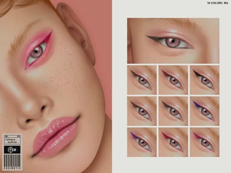 Eyeliner | N65 By Cosimetic Sims 4 CC