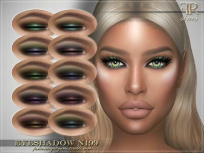 Eyeshadow N199 By Fashionroyaltysims Sims 4 CC