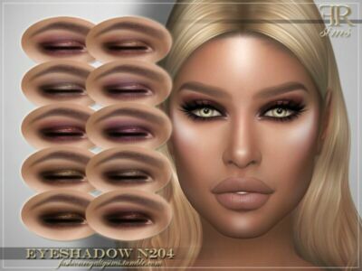 Eyeshadow N204 By Fashionroyaltysims Sims 4 CC