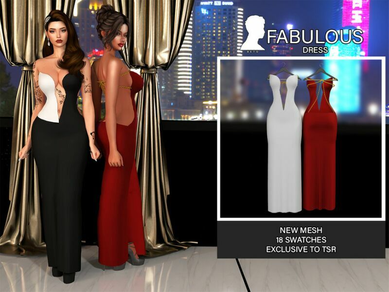 Fabulous (Dress) Sims 4 CC