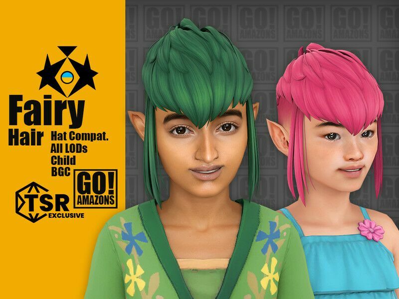 Fairy Hair Sims 4 CC