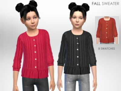 Fall Sweater By Puresim Sims 4 CC