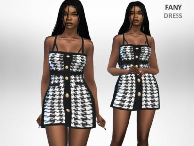 Fany Dress By Puresim Sims 4 CC