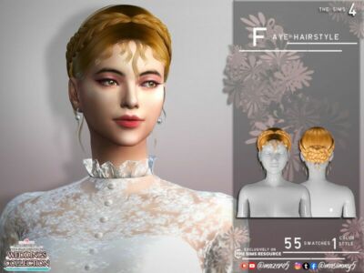 Faye Hairstyle Sims 4 CC