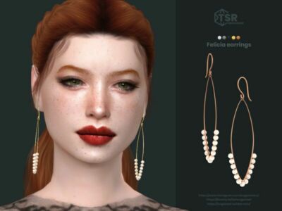 Felicia Earrings Sims 4 CC