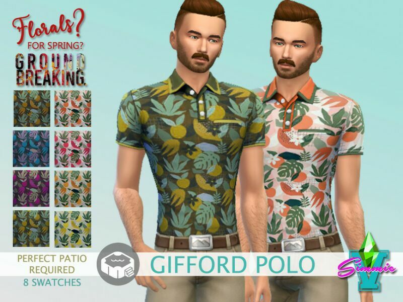 Ffsg Gifford Polo By Simmiev Sims 4 CC