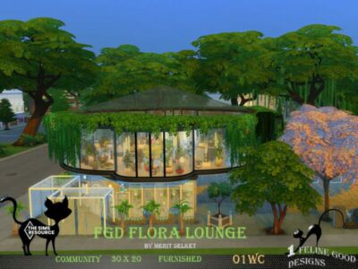 FGD Flora Lounge Sims 4 CC