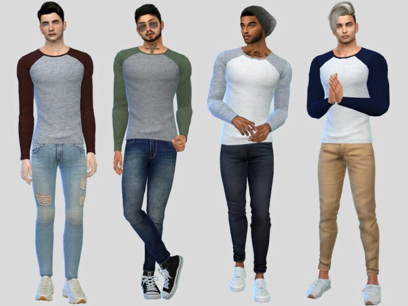 FIT Raglan Shirt By Mclaynesims Sims 4 CC