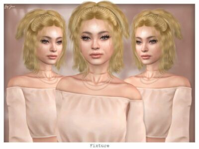 Fixture (Hairstyle) By Javasims Sims 4 CC