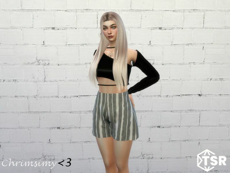 sims 4 cc flare shorts by chrimsimy 2