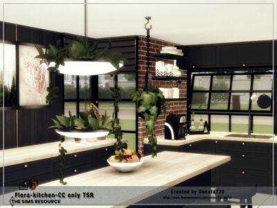 Flora-Kitchen-Cc Only TSR By Danuta720 Sims 4 CC