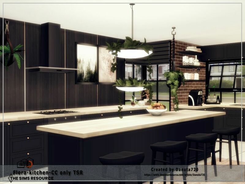 sims 4 cc flora kitchen cc only tsr by danuta720 3