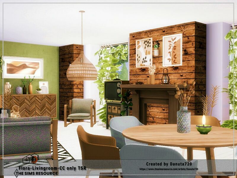 sims 4 cc flora livingroom cc only tsr by danuta720 2