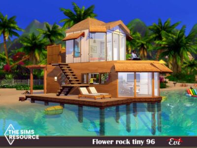 Flower Rock Tiny96_ NO CC By EVI Sims 4 CC