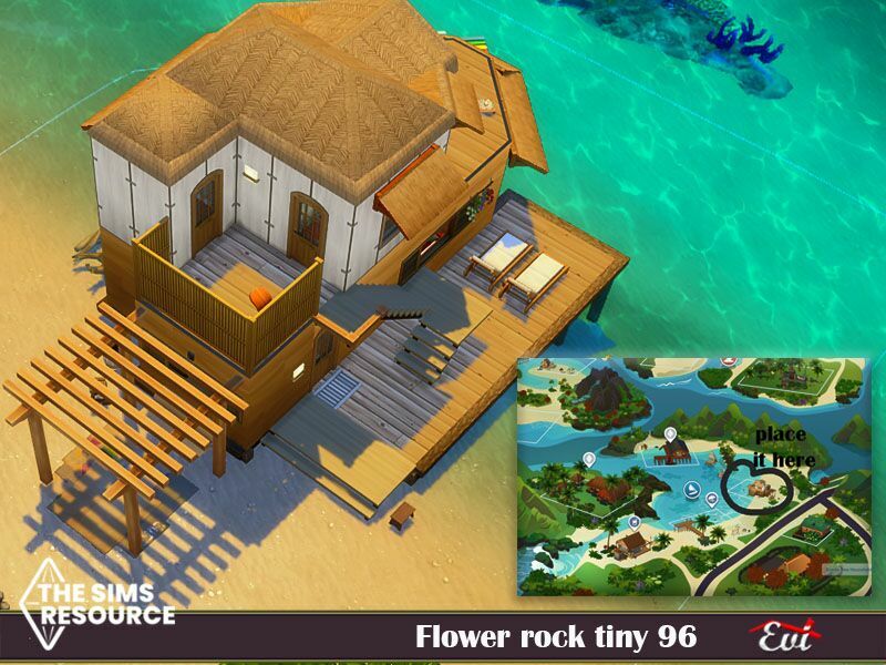 sims 4 cc flower rock tiny96 no cc by evi 2