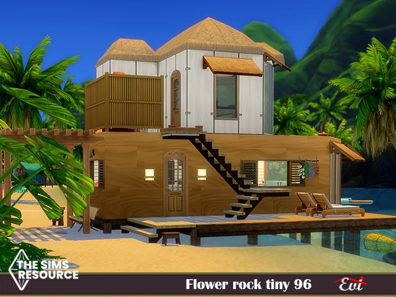 sims 4 cc flower rock tiny96 no cc by evi 3