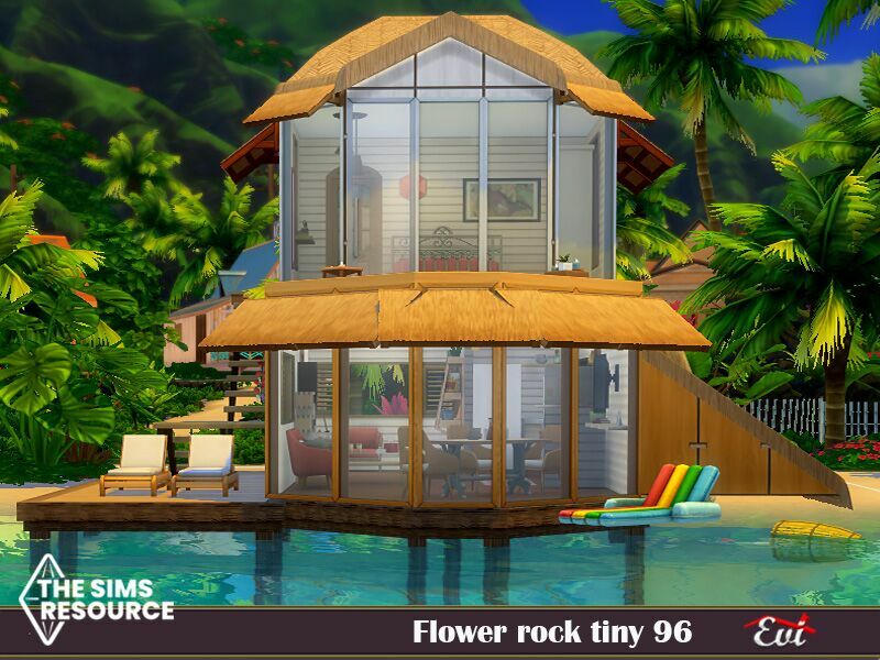 sims 4 cc flower rock tiny96 no cc by evi 4