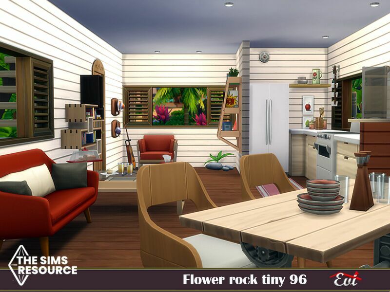 sims 4 cc flower rock tiny96 no cc by evi 5