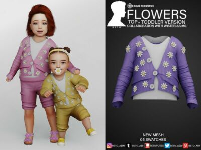 Flowers (TOP – Toddler Version) Sims 4 CC