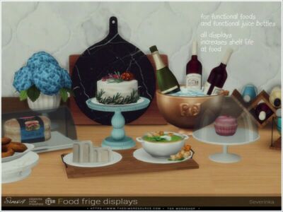 Food Frige Displays By Severinka_ Sims 4 CC