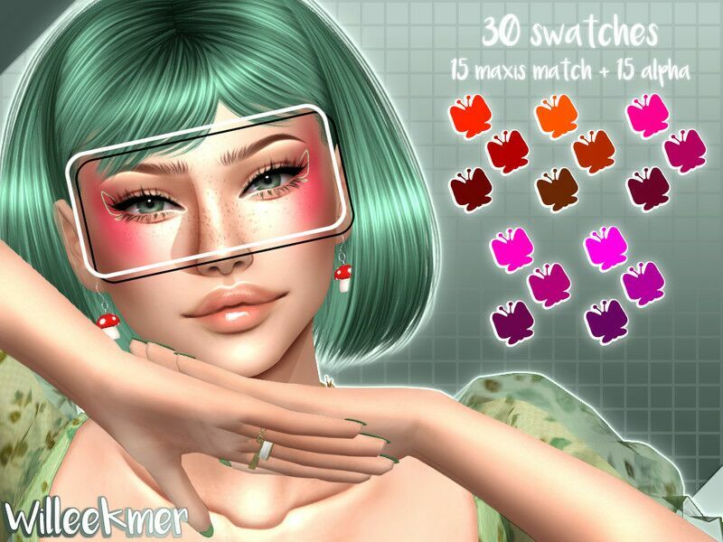 Forest Fairy Blush By Willeekmer Sims 4 CC