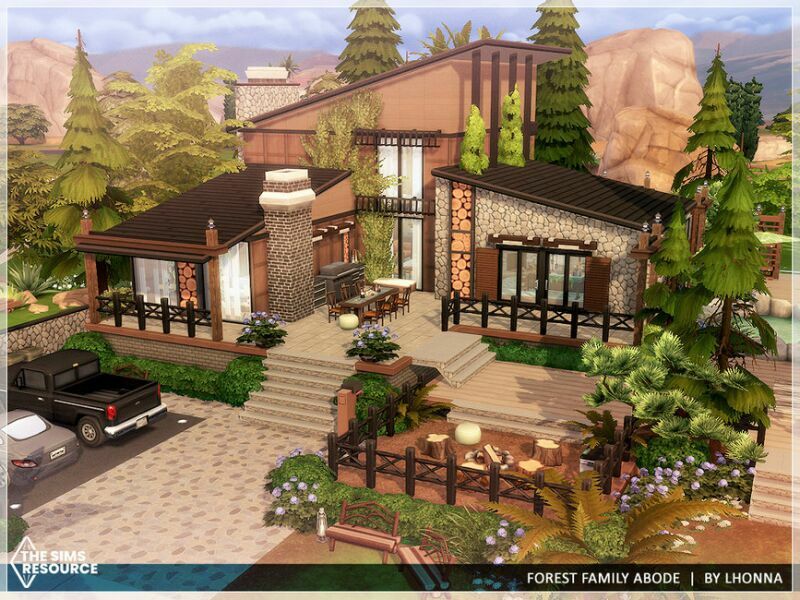 sims 4 cc forest family abode no cc by lhonna 2