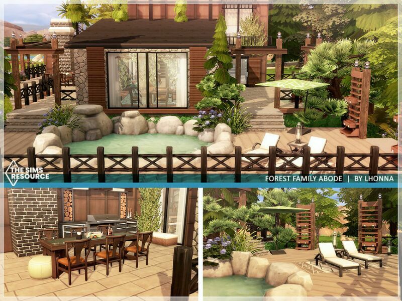 sims 4 cc forest family abode no cc by lhonna 3