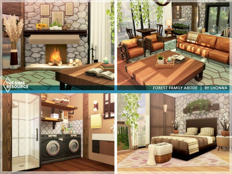 sims 4 cc forest family abode no cc by lhonna 5