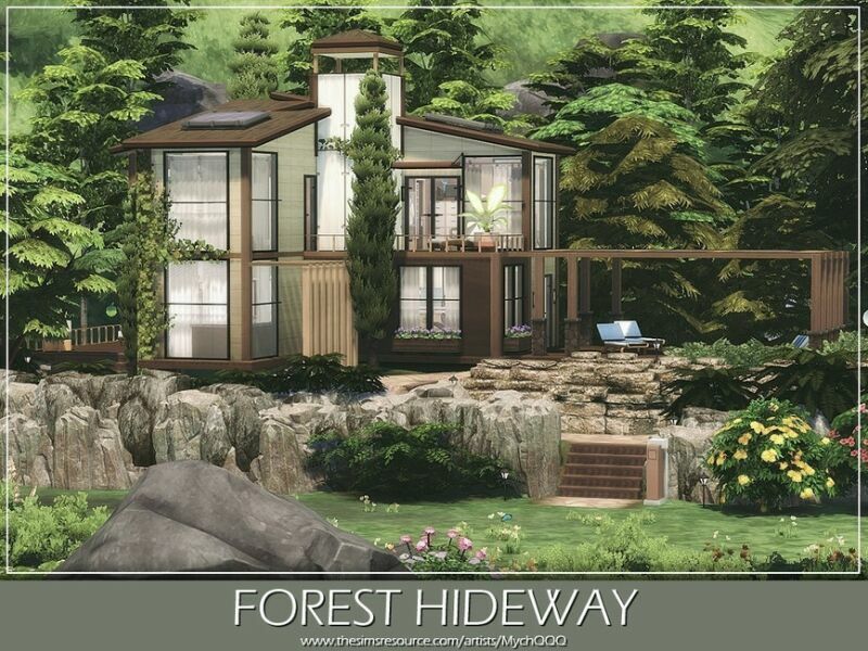 Forest Hideway By Mychqqq Sims 4 CC