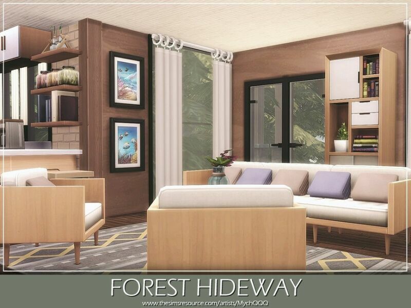 sims 4 cc forest hideway by mychqqq 3