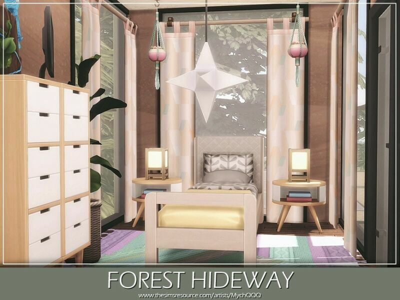 sims 4 cc forest hideway by mychqqq 7