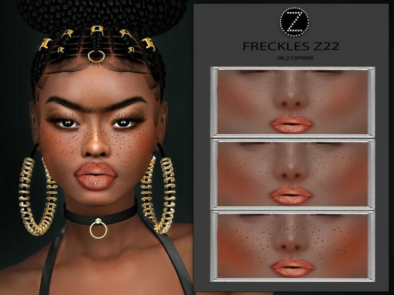 Freckles Z22 By Zenx Sims 4 CC