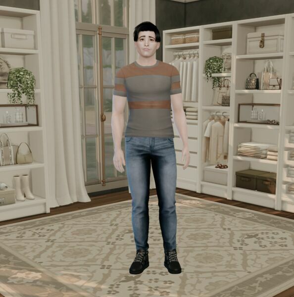 sims 4 cc friends sitcom joey tribbiani 3