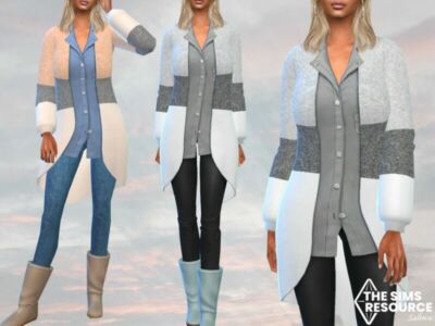 Full Body Cardigan Outfit By Saliwa Sims 4 CC