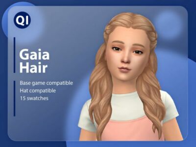 Gaia Hair By Qicc Sims 4 CC