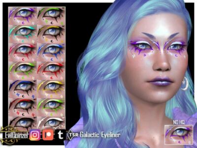 Galactic Eyeliner By Evilquinzel Sims 4 CC