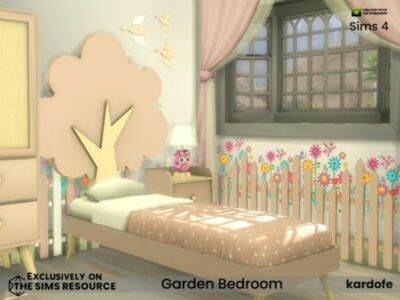 Garden Bedroom By Kardofe Sims 4 CC