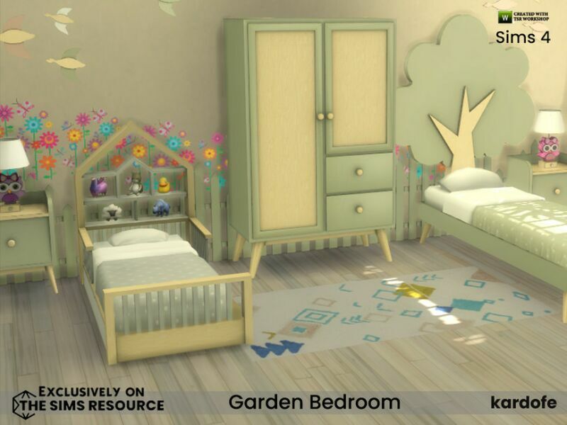 sims 4 cc garden bedroom by kardofe 3