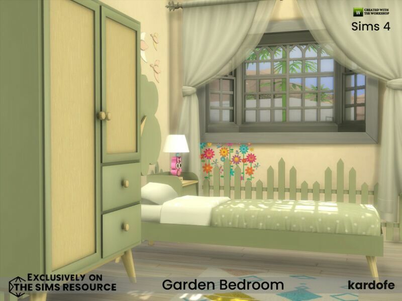 sims 4 cc garden bedroom by kardofe 4