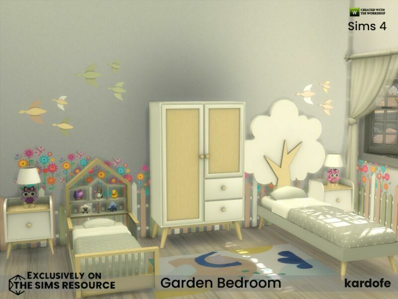 sims 4 cc garden bedroom by kardofe 5