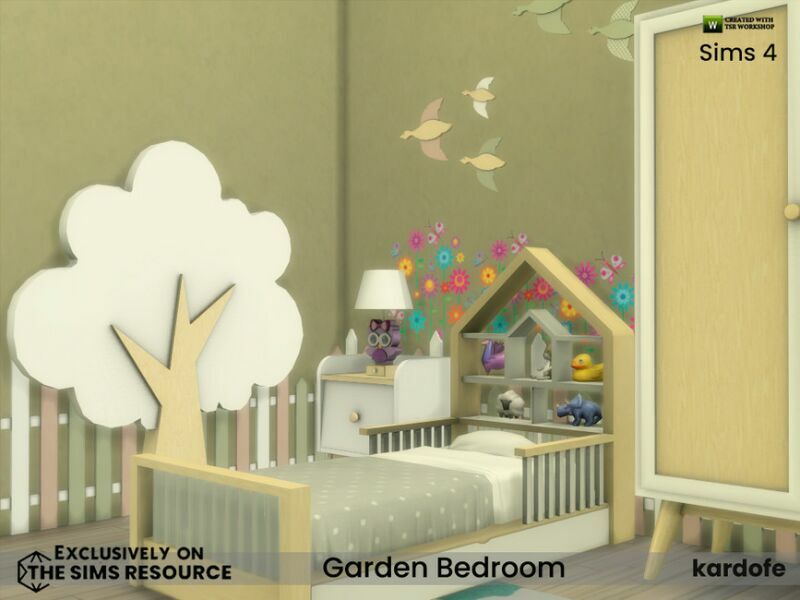 sims 4 cc garden bedroom by kardofe 6