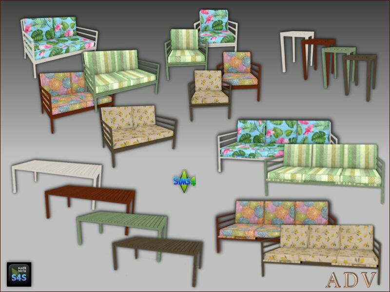 Garden Furniture Sims 4 CC