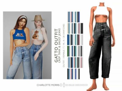 Gatto Outfit Sims 4 CC