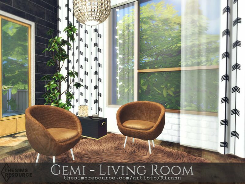 sims 4 cc gemi living room tsr cc only by rirann 5