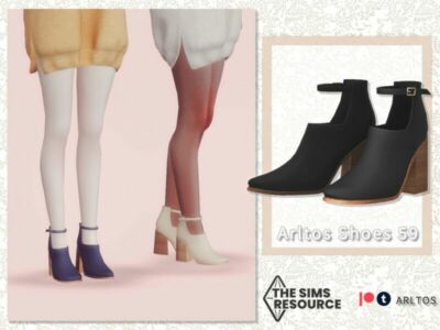 Geometric Ankle Boots / 59 By Arltos Sims 4 CC