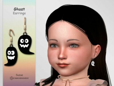 Ghost Earrings Toddler By Suzue Sims 4 CC