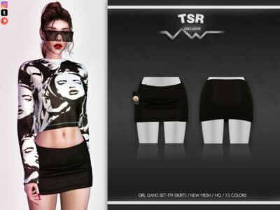 Girl Gang SET-179 (Skirt) BD610 By Busra-Tr Sims 4 CC