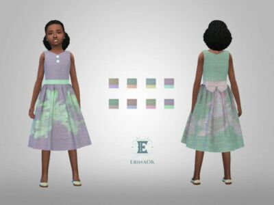 Girl’S Dress 0418 By Erinaok Sims 4 CC