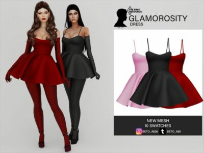 Glamorosity (Dress) Sims 4 CC