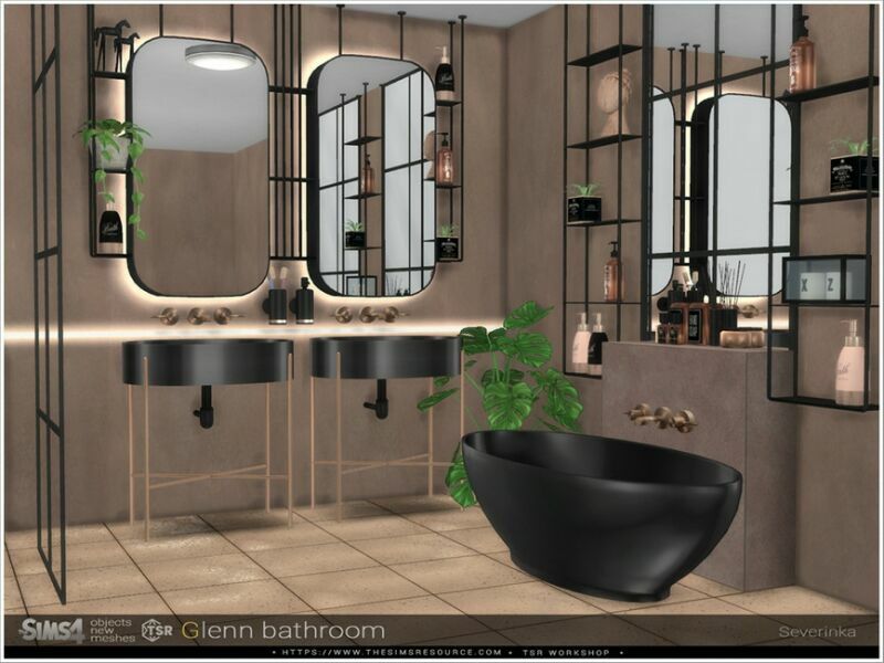 sims 4 cc glenn bathroom by severinka 4